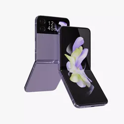Samsung Galaxy Z Flip 4 Bora Purple Rigged Low-poly 3D model