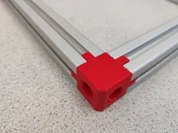 Strong corner bracket for 2020 aluminium extrusion - 5mm slot