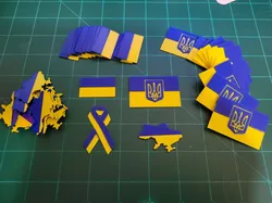 Ukraine Support Awareness Pins / Badges