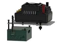 X-maxx Max5 ESC plate - Radio relocation box -Updated-