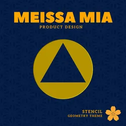 01. Stencil Group - Geometry V1 Triangle - 3D Printable Basic Geometry Stencil Pack – Triangle, Square, Rectangle, Pentagon & Classic Shapes