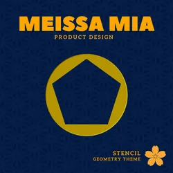 03. Stencil Group - Geometry V3 - Pentagon - Rectangle - 3D Printable Basic Geometry Stencil Pack – Triangle, Square, Rectangle, Pentagon & Classic Shapes