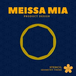 08. Stencil Group - Geometry V8 - Decagon - 3D Printable Basic Geometry Stencil Pack – Triangle, Square, Rectangle, Pentagon & Classic Shapes