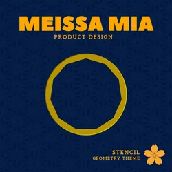 09. Stencil Group - Geometry V9 - Hendecagon - 3D Printable Basic Geometry Stencil Pack – Triangle, Square, Rectangle, Pentagon & Classic Shapes