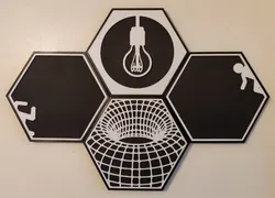 100Hex Wall Frames (Filament Saver Remix)