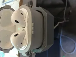 AirPods with case holder