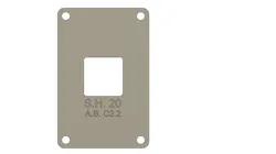 AM4 Backplate for AMD Motherboards