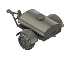 Barrel trailer for tractor