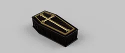 Coffin with cross
