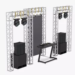 Dj Booth Stage 3D model