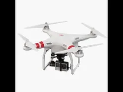 DJI Phantom 2 Quadcopter with GoPro HERO4 Low-poly 3D model