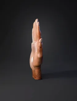 hand human hand with detailed skin texture in peach and beige tones