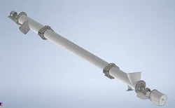 inclined conveyor auger( 26 degrees ) unfinished work