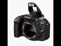 Nikon D5500 DSLR camera Low-poly 3D model