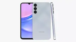 Samsung Galaxy A15 Light Blue Low-poly 3D model