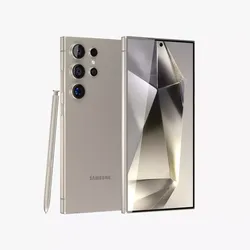Samsung Galaxy S24 Ultra Titanium Gray Low-poly 3D model