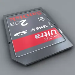 SD Card Detailed 3D model