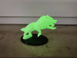 Wolf Pounce with Base