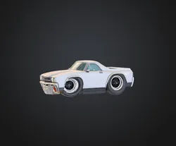 Cartoon El Camino Key Chain