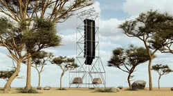 Concert Speaker Line Array Scaffolding Tower 3D model
