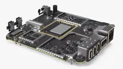 Electronic Circuit Motherboard with Chipset 3D model