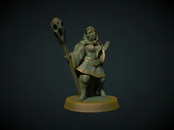 Female Elf Mage 28mm (No supports needed)