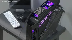 Gaming PC On State Open 3D model