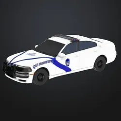 Gratis Vehicles & Machinery STL indir - Arkansas State Police Cruiser - HobbyGuy