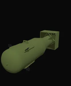 gratuită de Props & Terrain STL Descărcare - Little boy nuclear bomb - Rasl
