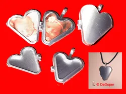 Heart photo necklace pendant