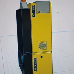 Industrial Design & Prototypes STL indir - modelo compresor aire kaese sx 7.5 - pacxel