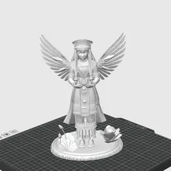 Isis - Ultra-Detailed Egyptian Goddess Statue with Wings (One-Piece)