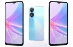 Oppo A58 Blue Low-poly 3D model
