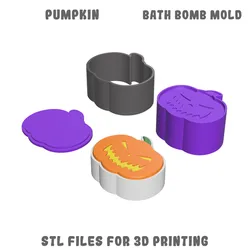 Pumpkin bath bomb mold
