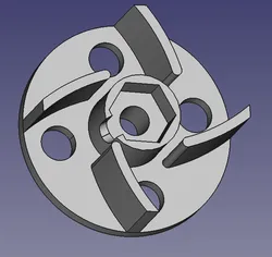 RC boat drive turbine rotor
