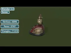 Retro Phone  Low-poly 3D model