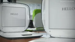 Retro Portable Notebook Computer Rounded Case 3D model