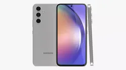 Samsung Galaxy A54 White Low-poly 3D model