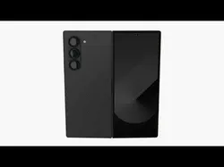 Samsung Galaxy Z Fold 6 Crafted Black 3D model