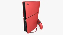 Sony PlayStation 5 Console Volcanic Red 3D model