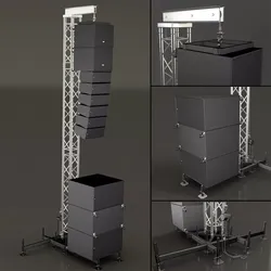 Sound towers  3D model