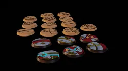 28.5mm and 32mm Shattered Ruins bases for miniature gaming