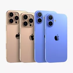 Apple iPhone 16 And Plus And Pro And Pro Max 3D model