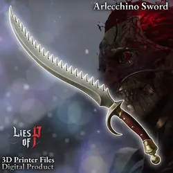 Cosplay STL indir - Arlecchino, the Blood Artist Cosplay Sword Lies of P - Krotek-inc