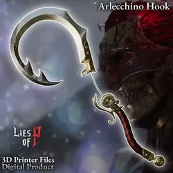Cosplay STL تنزيل - Arlecchino Articulated Cosplay Hook Lies of P Overture - Krotek-inc