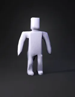 Create a clean low poly 3D model in the visual style of Project Zomboi
