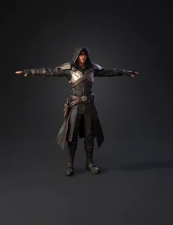 Create a highly detailed realistic 3D game character named Vishwa