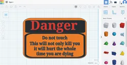 Danger sign