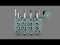 Electrical Transformer 4 3D model