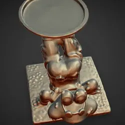 Home Decorations & Ornaments STL تنزيل - froggy legs in the air plate holder - celticverse